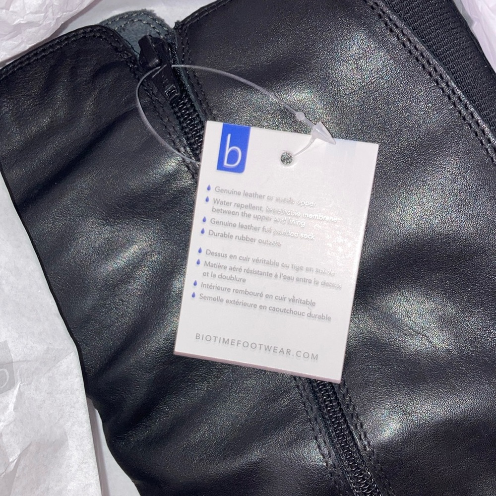 Knee High Black Boots Weather Resistant - Picture 4 of 6
